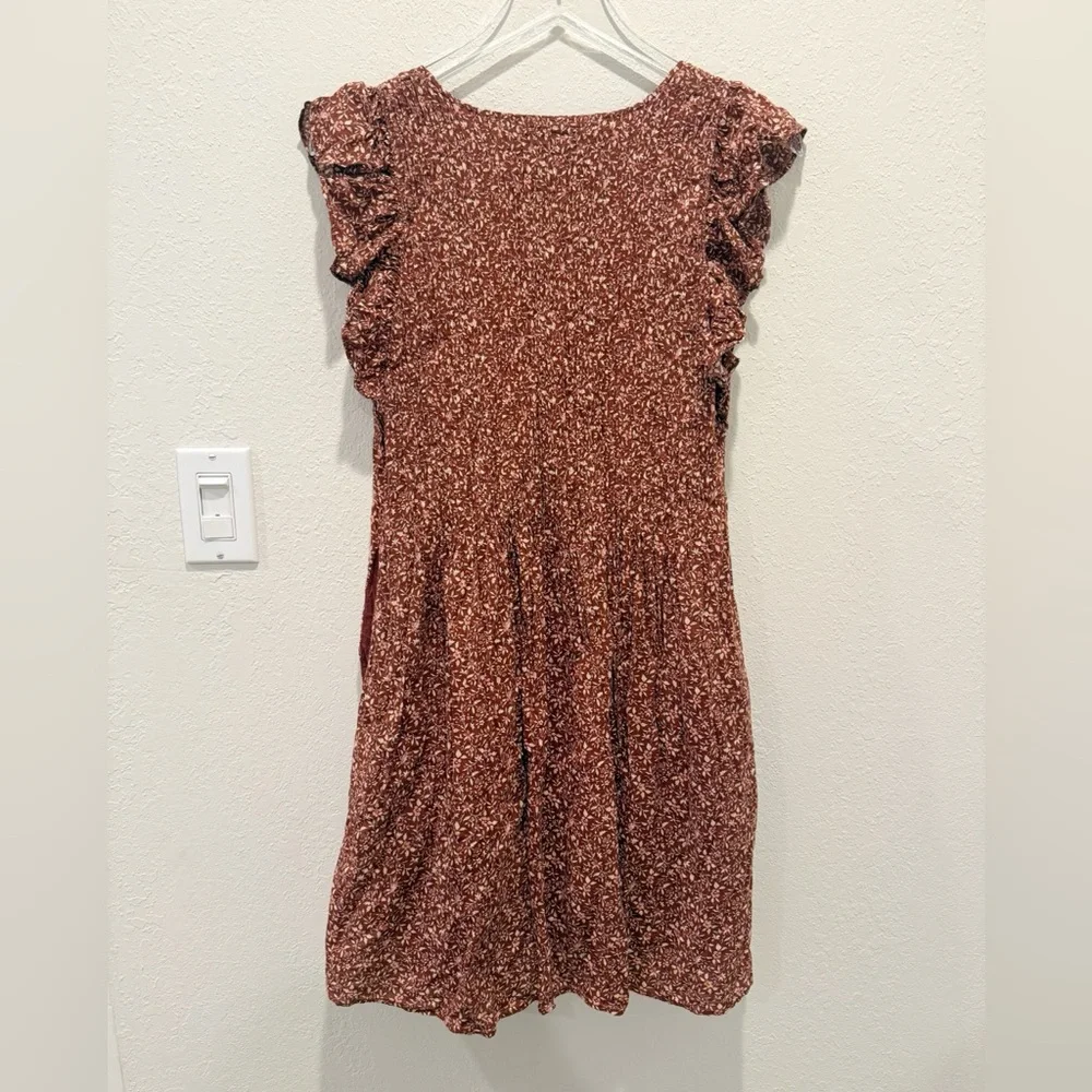 MADEWELL Pintuck Mini Dress in‎ Florentine Floral size Small